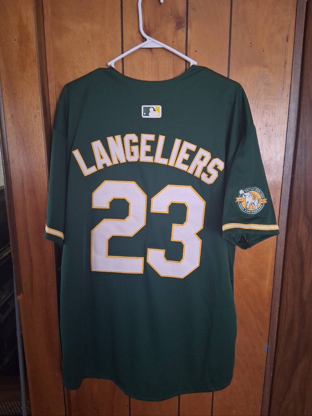 Mystery Sports Card With Shea Langeliers XXL Los Vegas Athletics Jersey